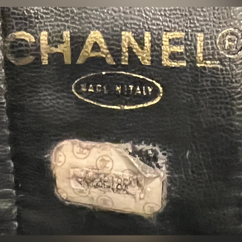 ‼️SOLD‼️ Chanel Vintage CC Timeless Caviar Vanity Cosmetic Makeup Case Black - Picture 15 of 16